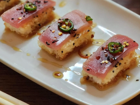 Spicy Ahi Tuna on Crispy Rice