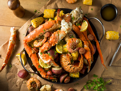 Tanner Crab Seafood Boil