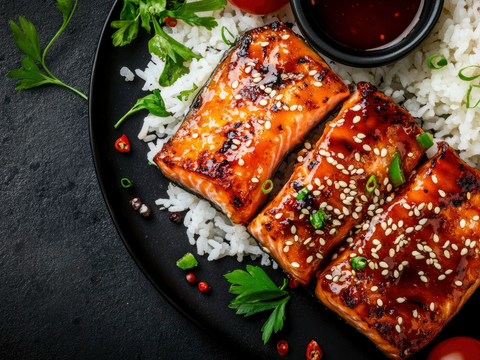 Teriyaki Blackened Salmon