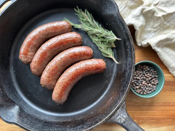 Yankee Flats Pepper and Rosemary Beef Sausage